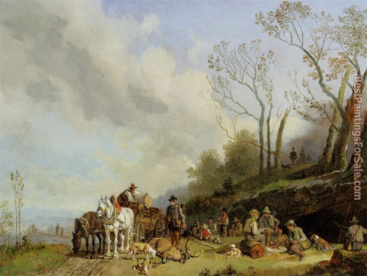 Heinrich Burkel Paintings for sale